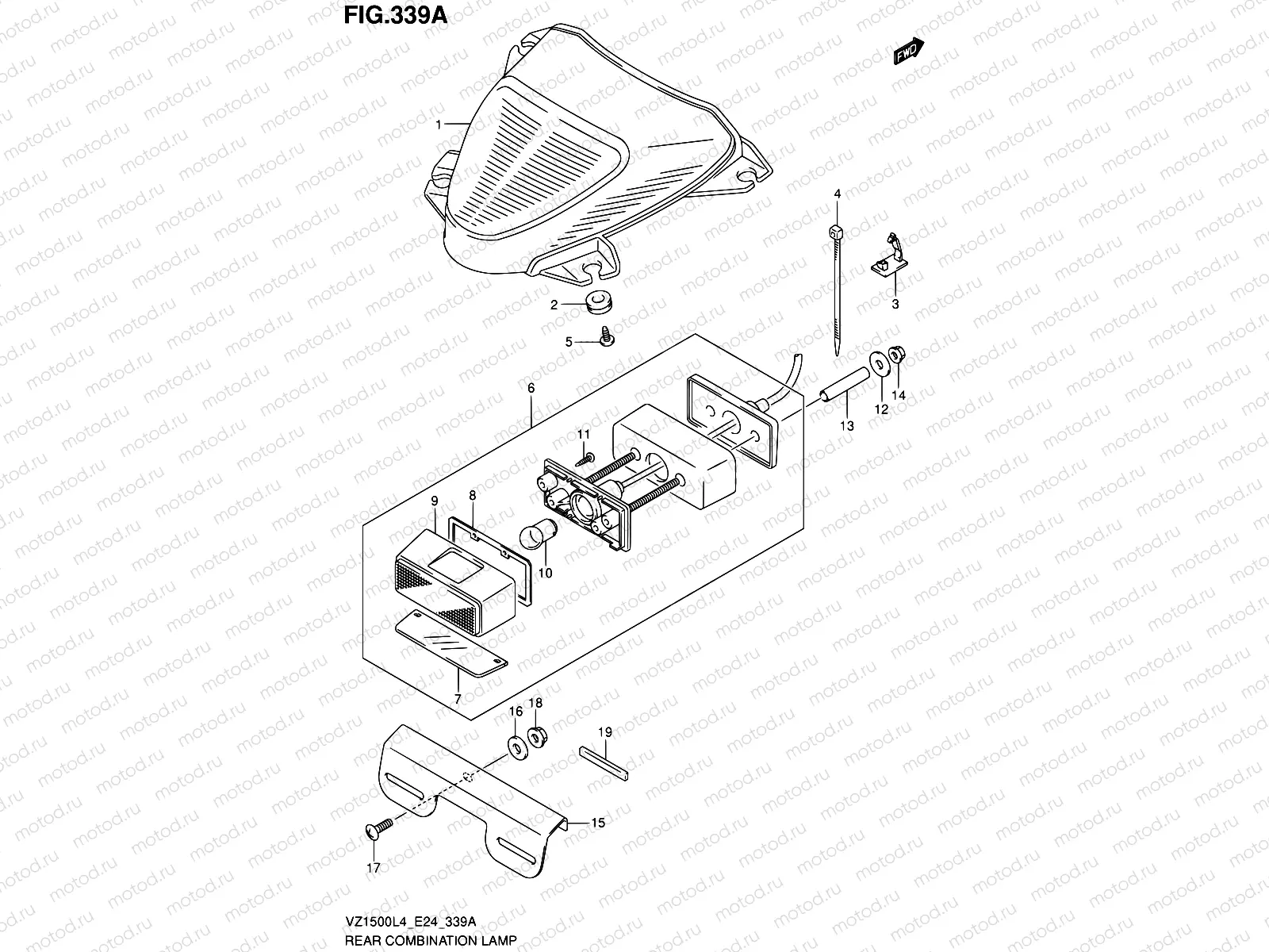 339A - REAR COMBINATION LAMP