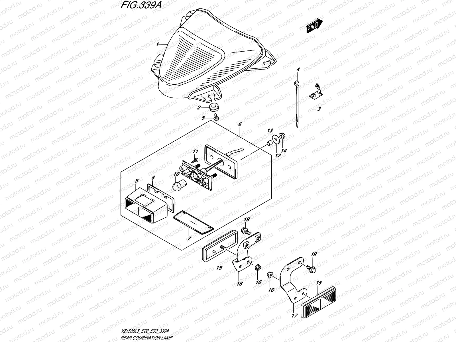 339A - REAR COMBINATION LAMP