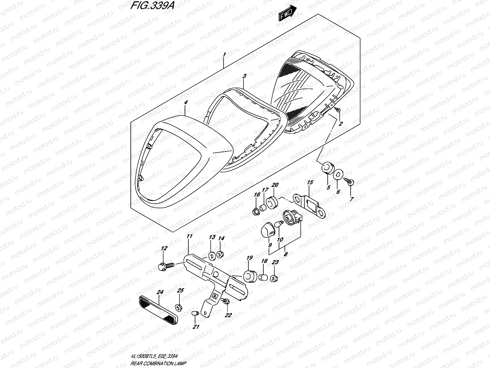 339A - REAR COMBINATION LAMP