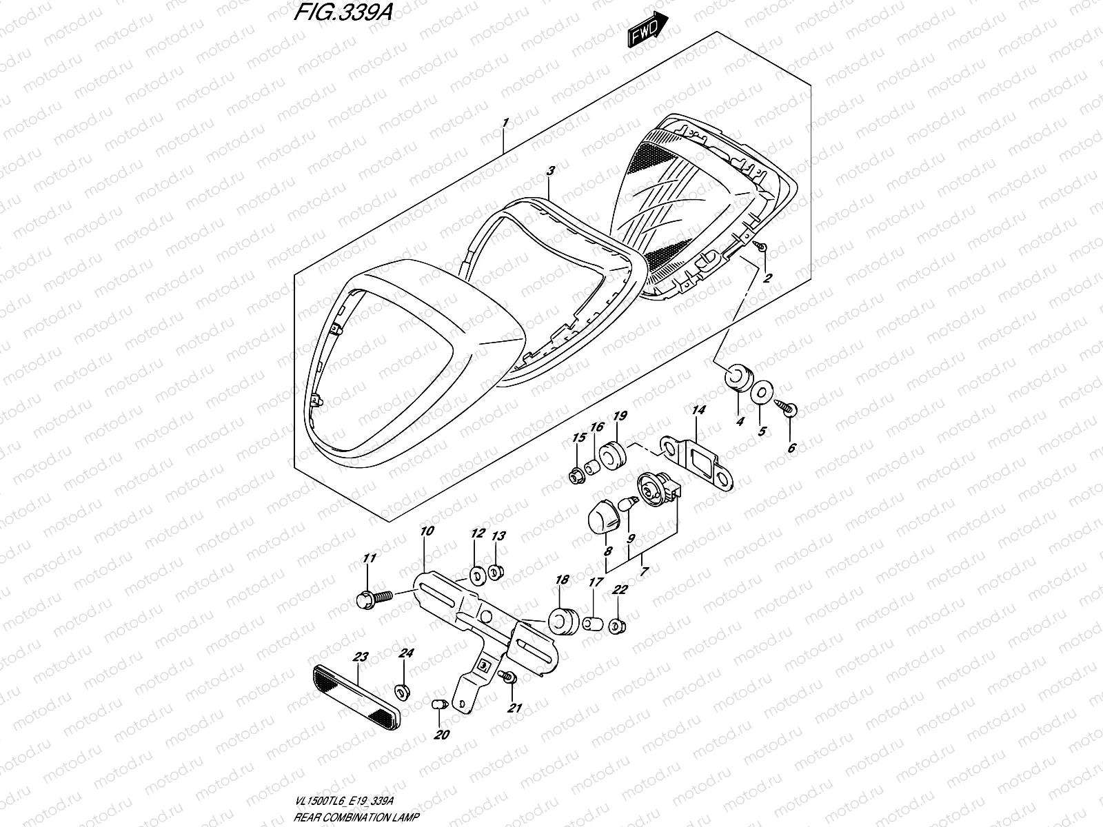 339A - REAR COMBINATION LAMP