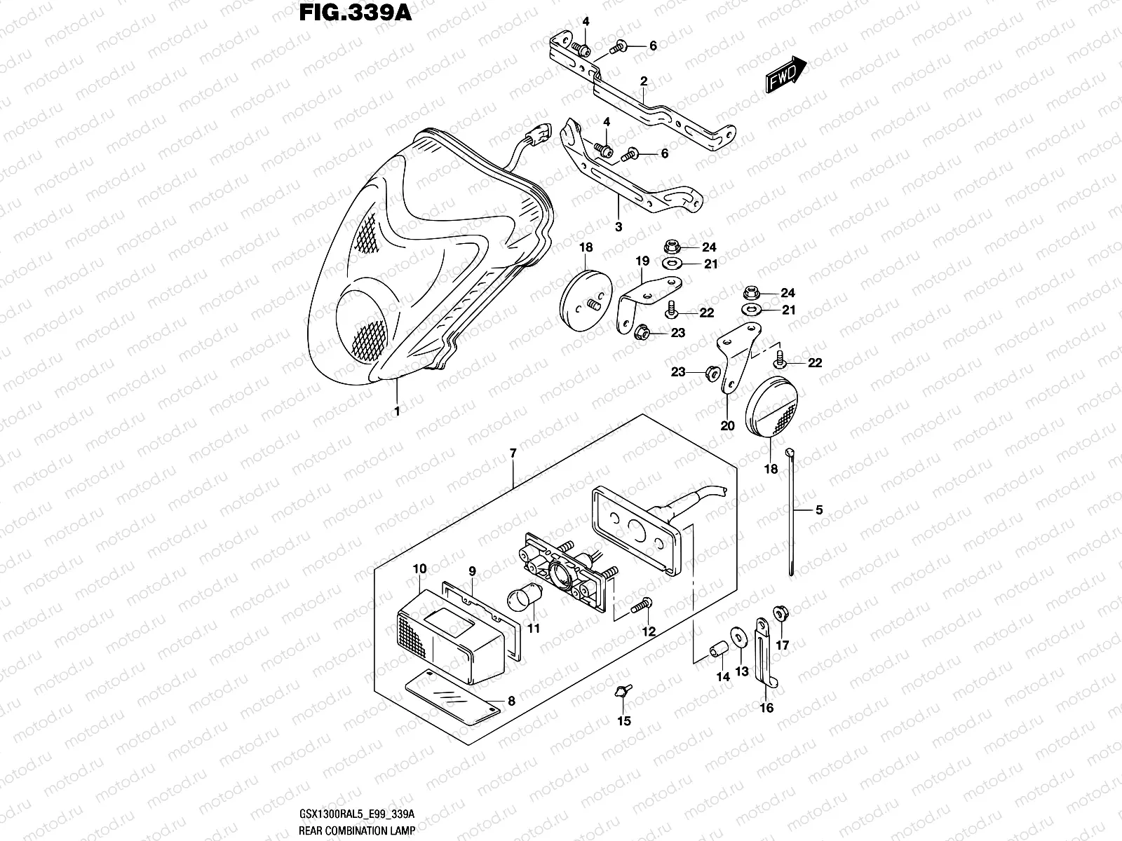 339A - REAR COMBINATION LAMP