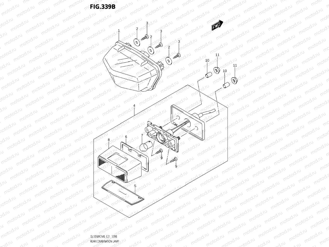 339B - REAR COMBINATION LAMP