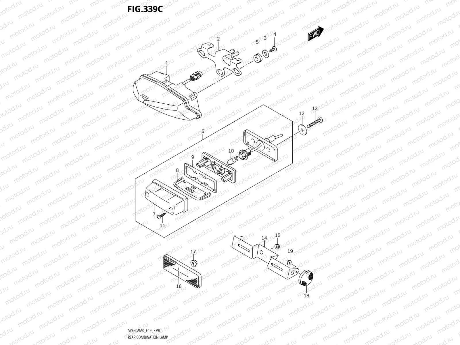 339C - REAR COMBINATION LAMP