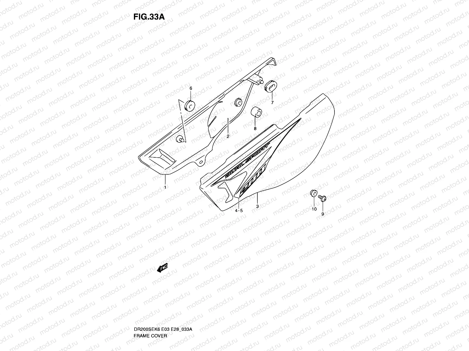 33A - FRAME COVER (MODEL K9/L0)