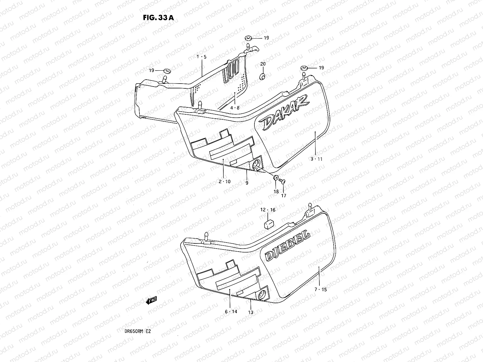33A - FRAME COVER (MODEL M)