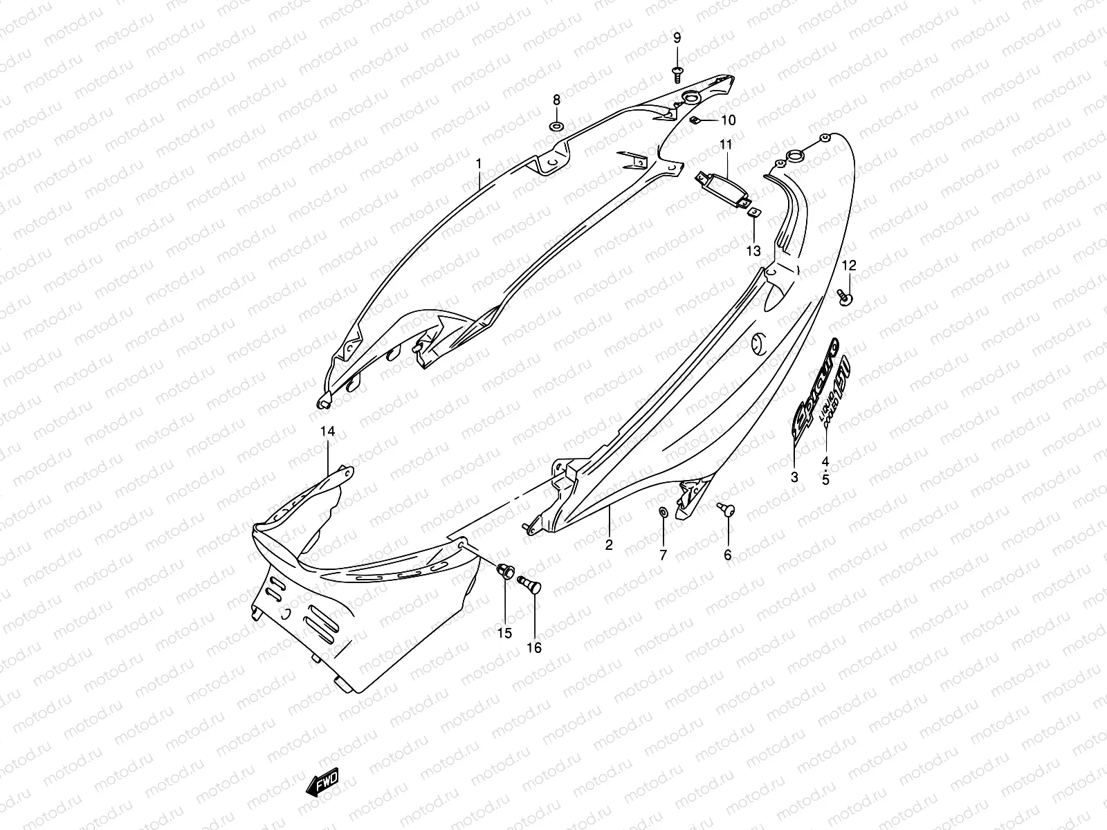 33A - FRAME COVER (MODEL Y)