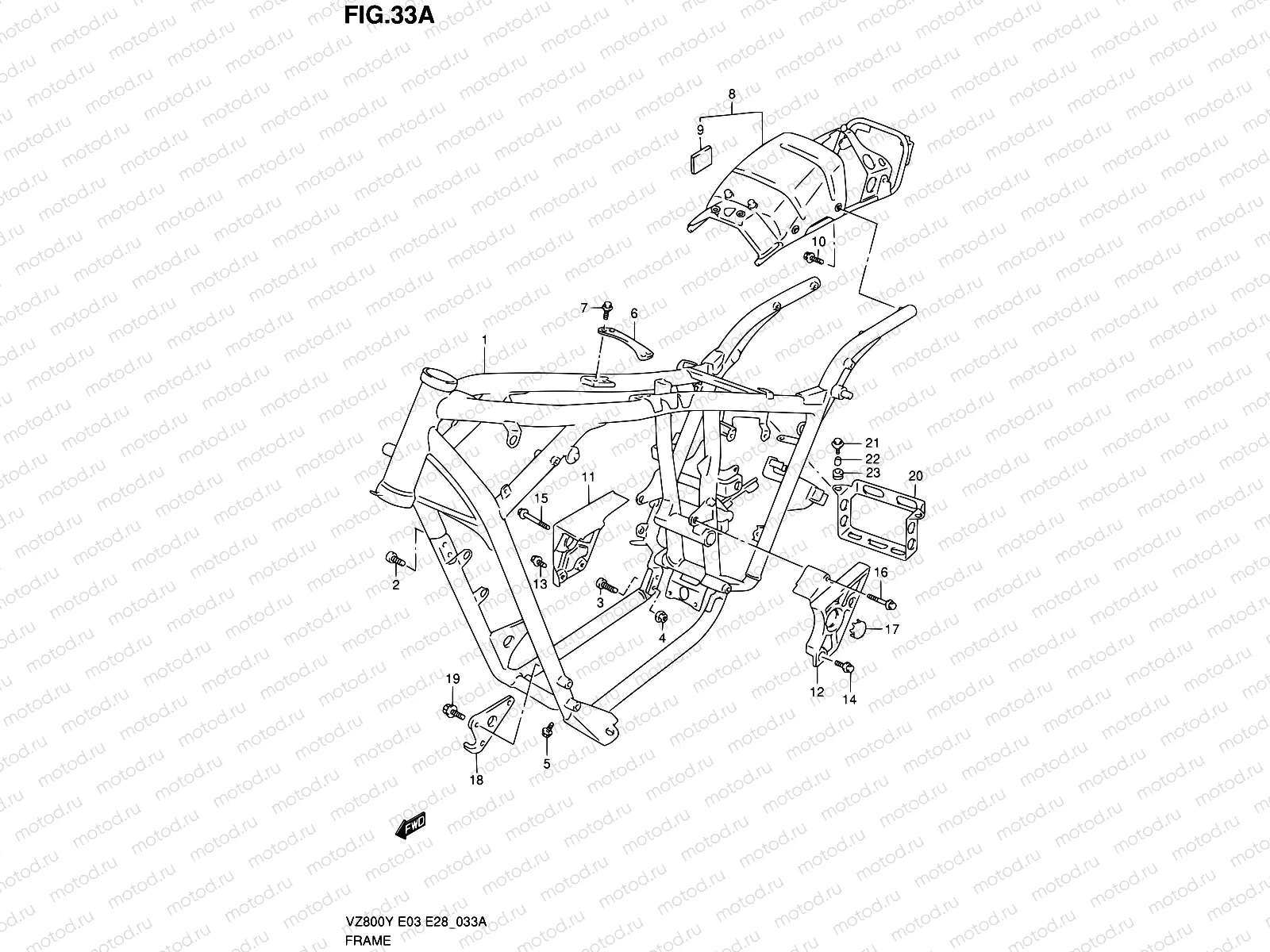 33A - FRAME (MODEL K1/K2/K3)