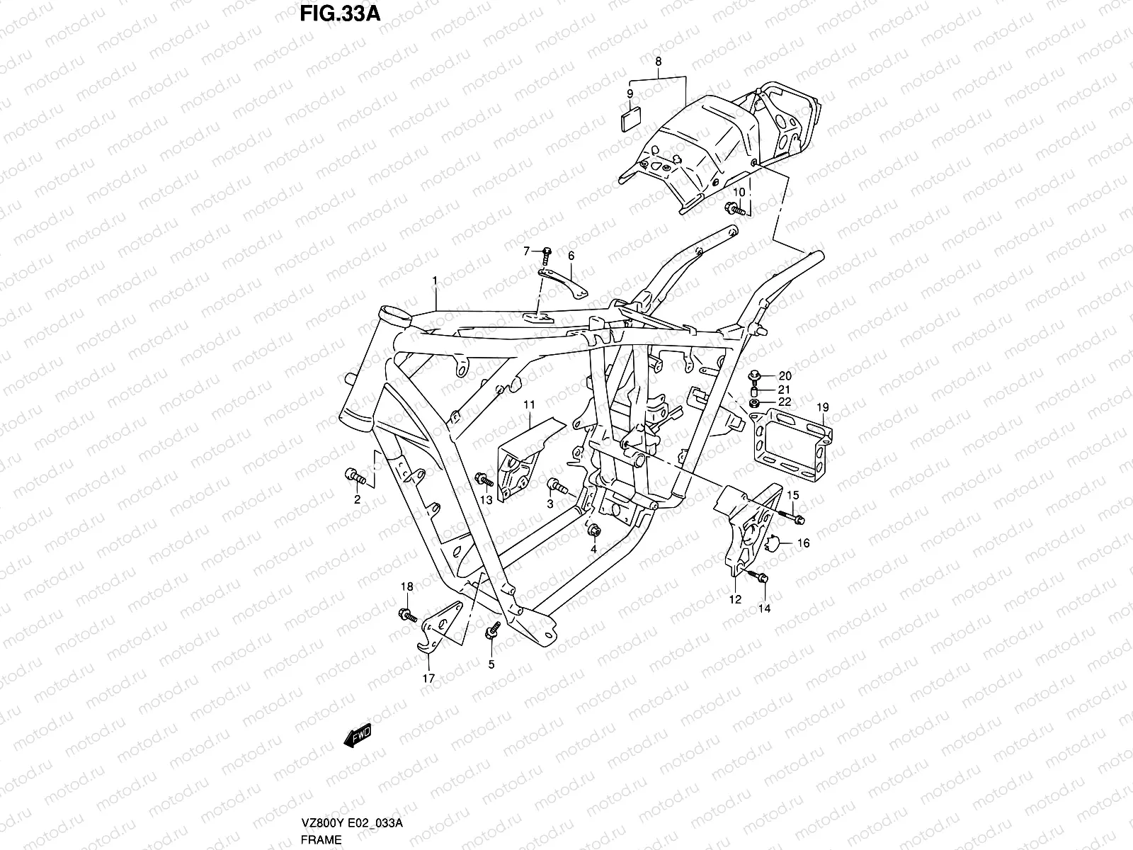 33A - FRAME (MODEL K1/K2/K3)