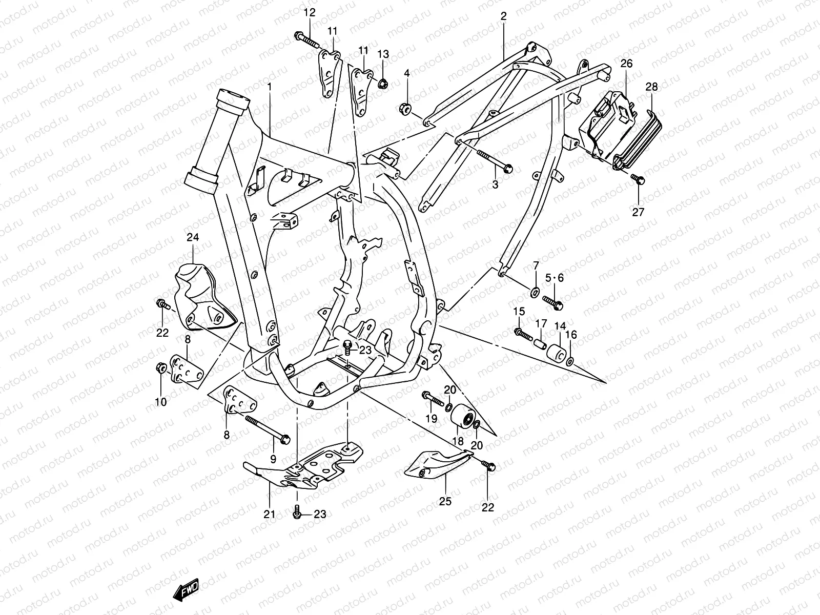33A - FRAME (MODEL K1/K2/K3/K4)