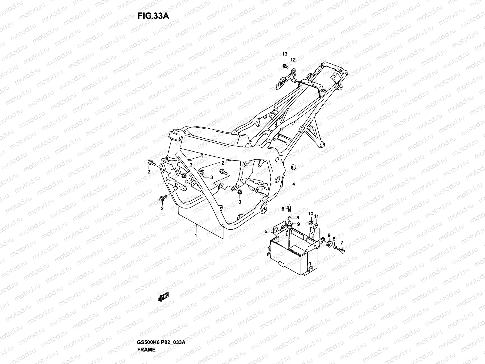 33A - FRAME (MODEL K4/K5/K6)