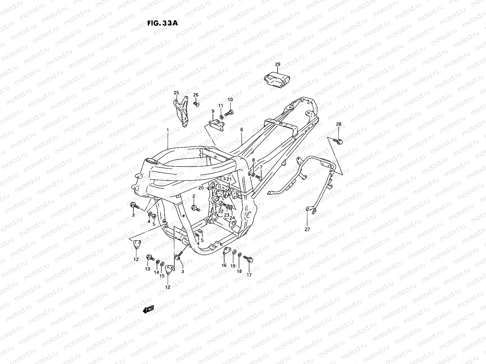 33A - FRAME (MODEL R/S)