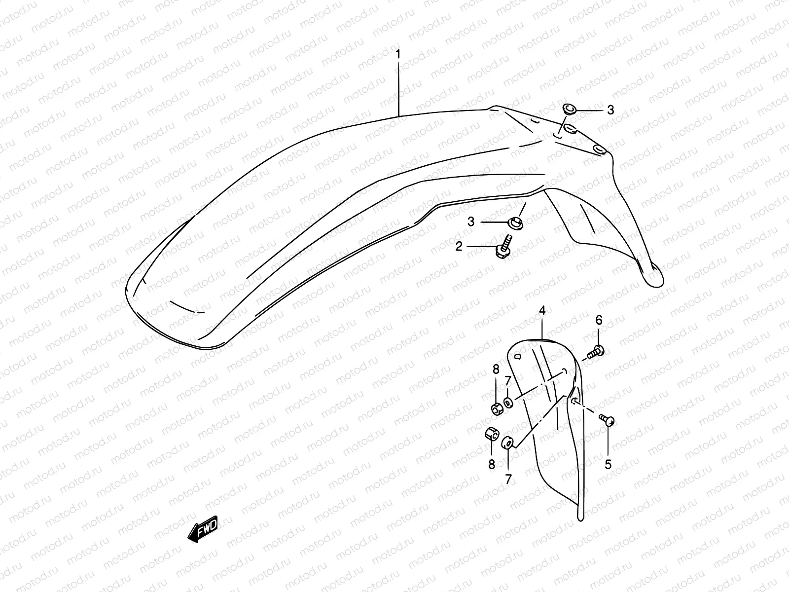 33A - FRONT FENDER (MODEL X/Y)