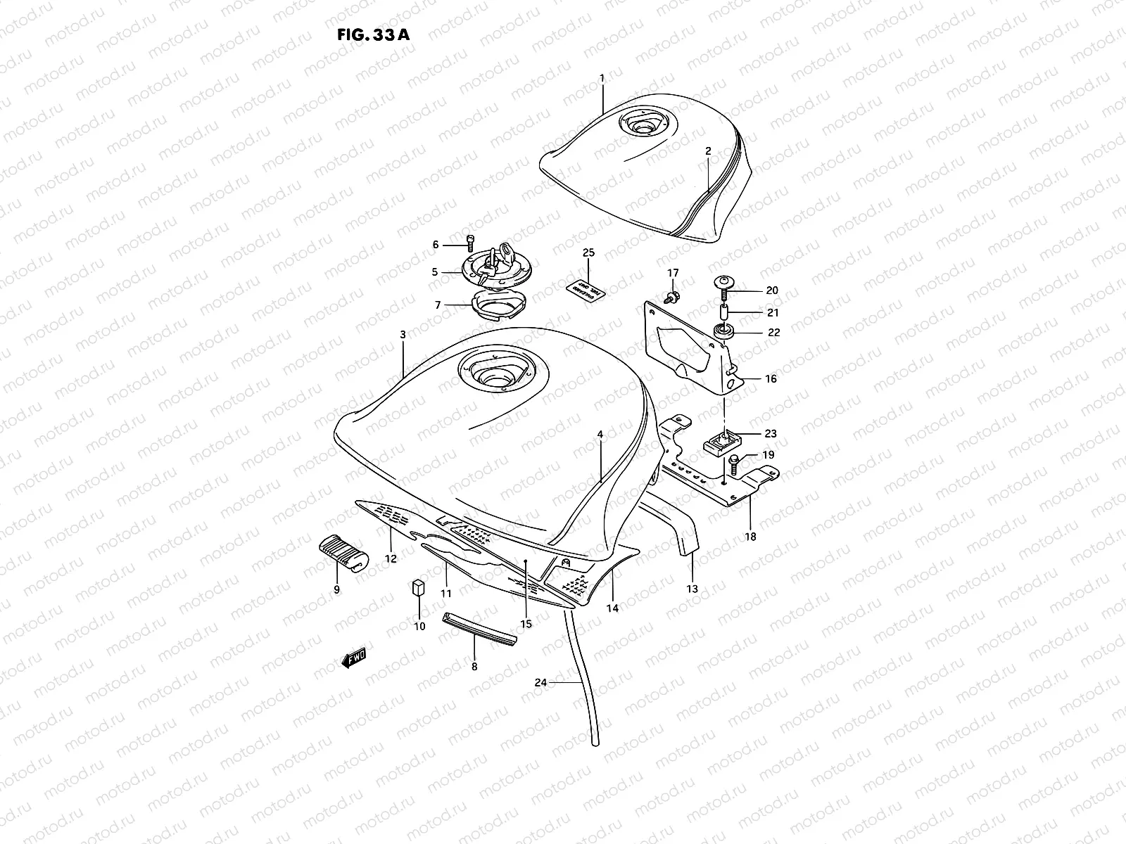 33A - FUEL TANK (MODEL K)