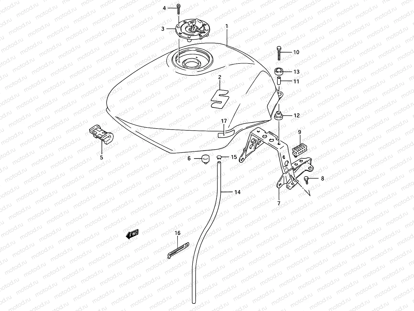33A - FUEL TANK (MODEL M)