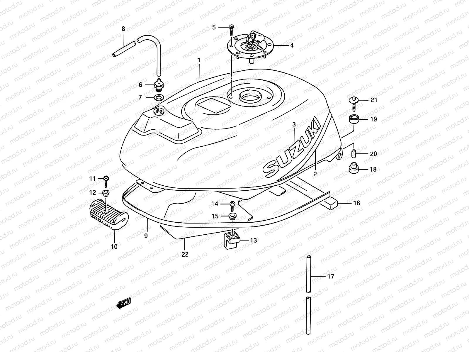 33A - FUEL TANK (MODEL N)