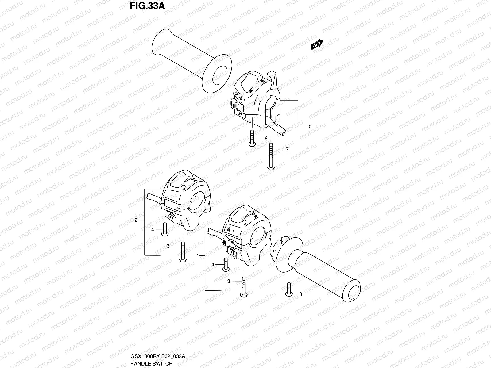 33A - HANDLE SWITCH (MODEL K3)