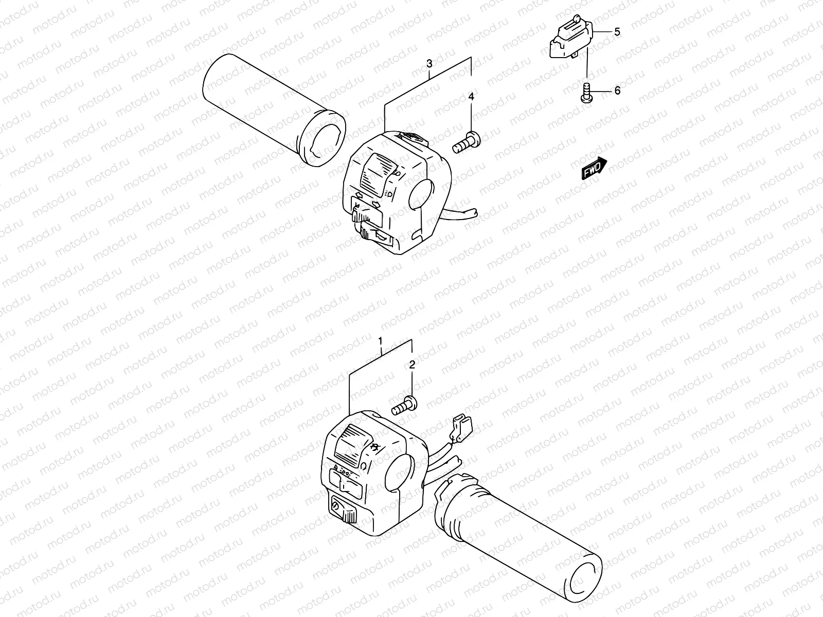 33A - HANDLE SWITCH (MODEL S/T/V)