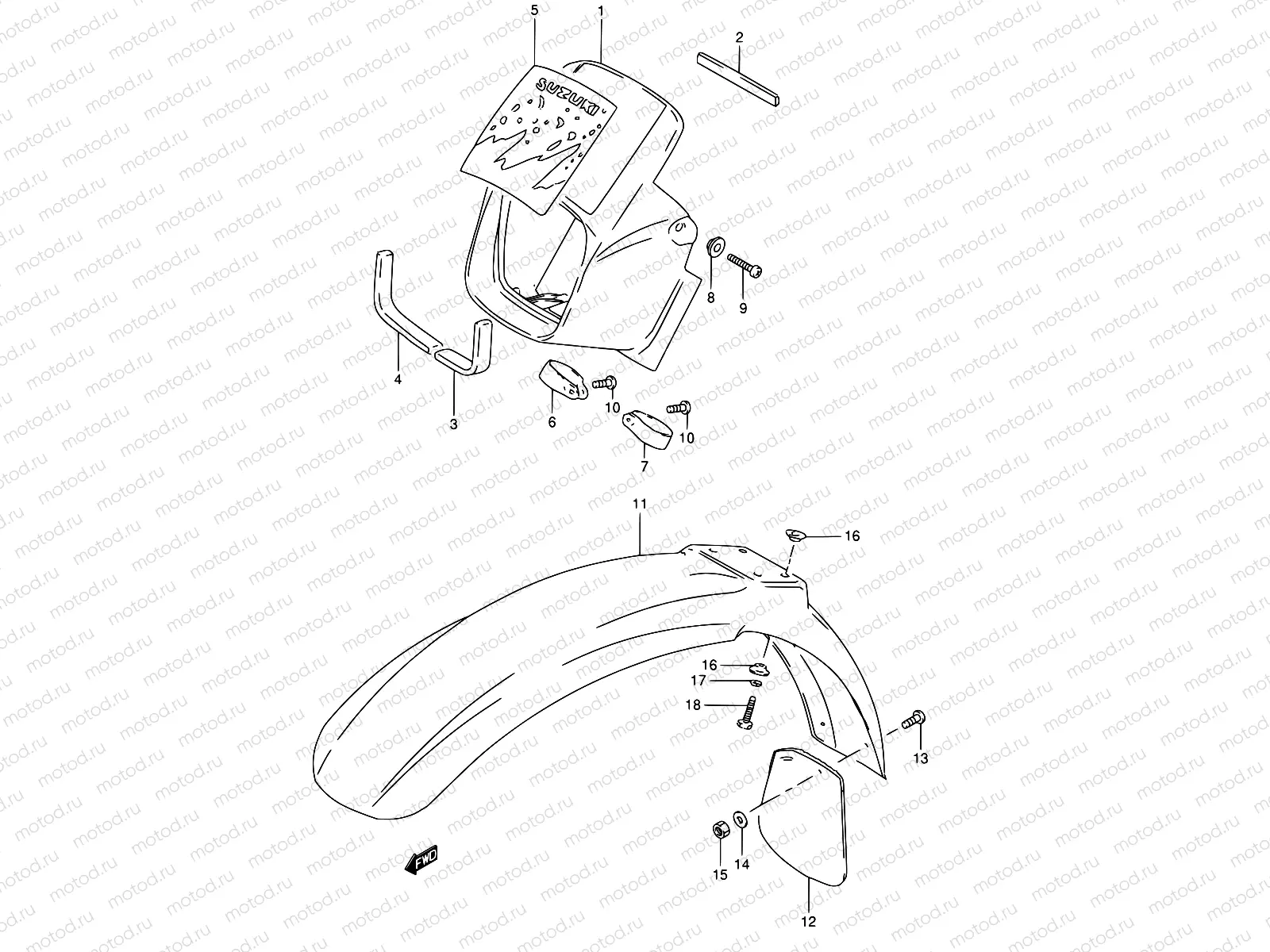 33A - HEADLAMP HOUSING (MODEL M)