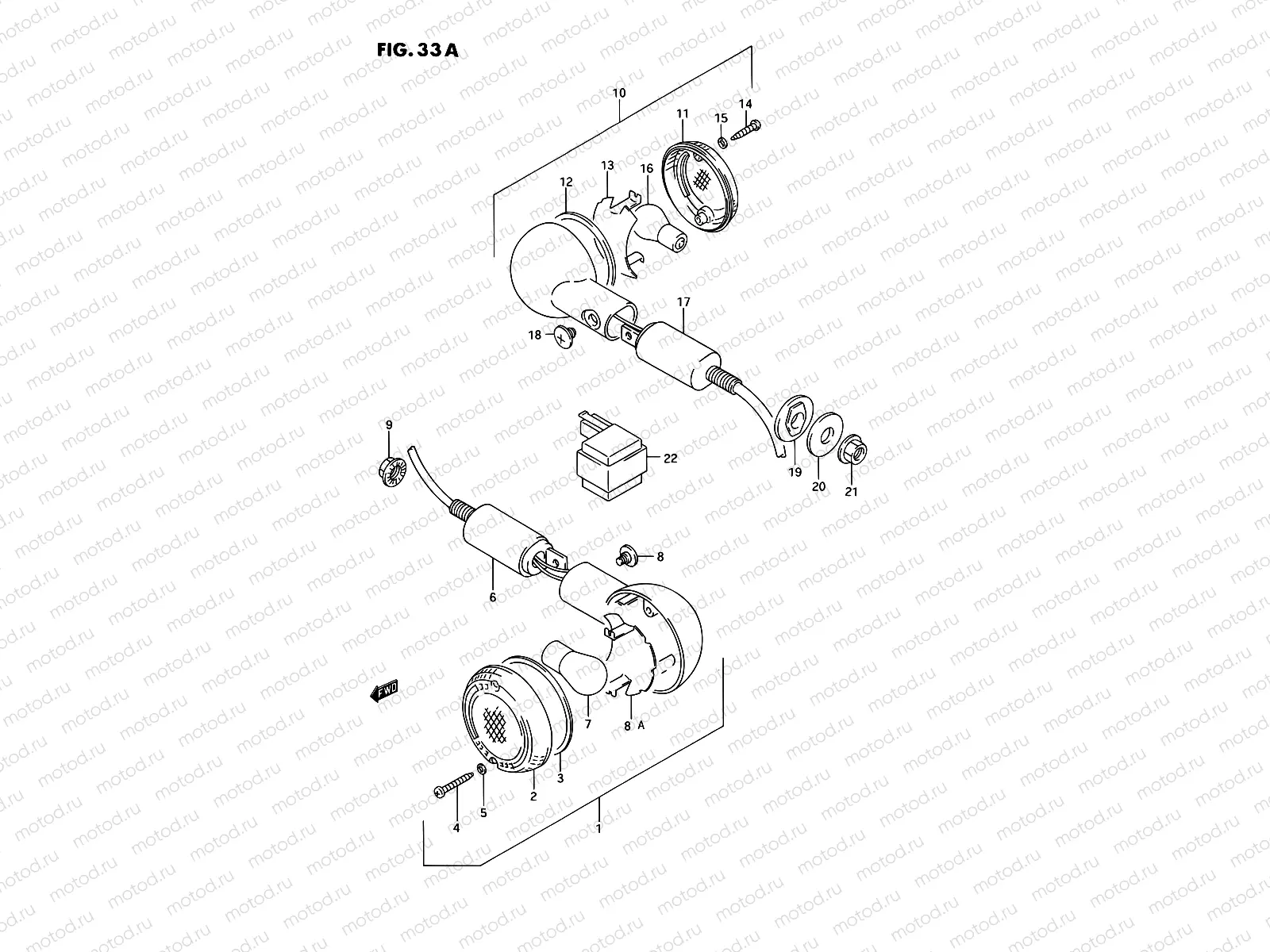33A - TURN SIGNAL LAMP (MODEL R)