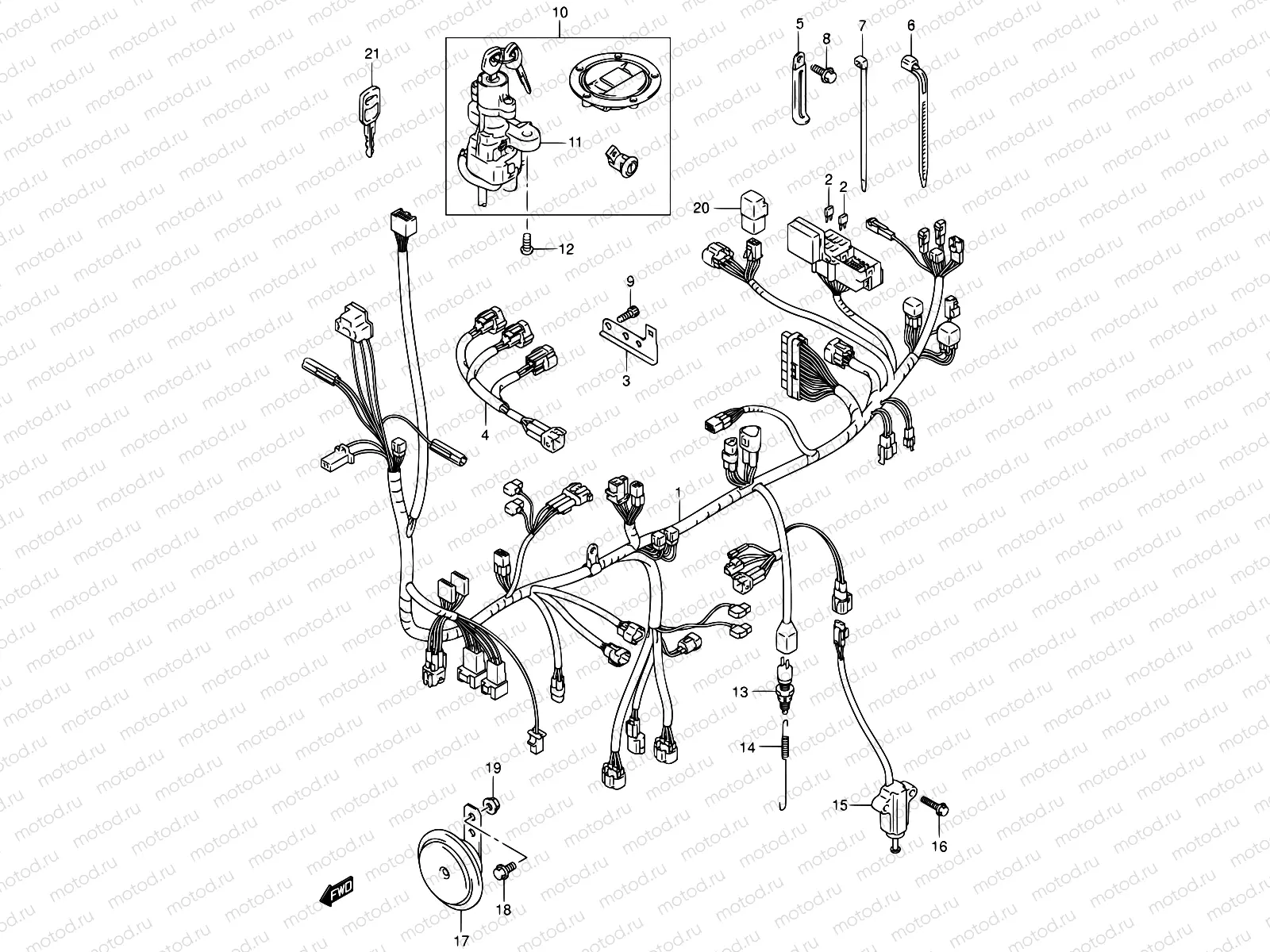 33A - WIRING HARNESS (SV1000/U1/U2)
