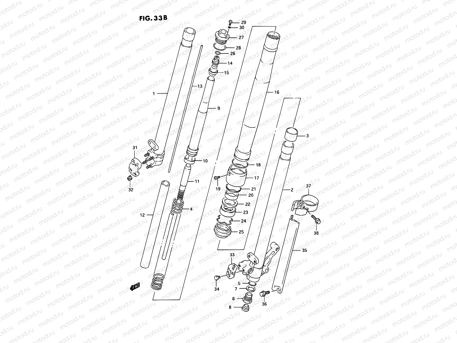 33B - FRONT DAMPER (MODEL M)