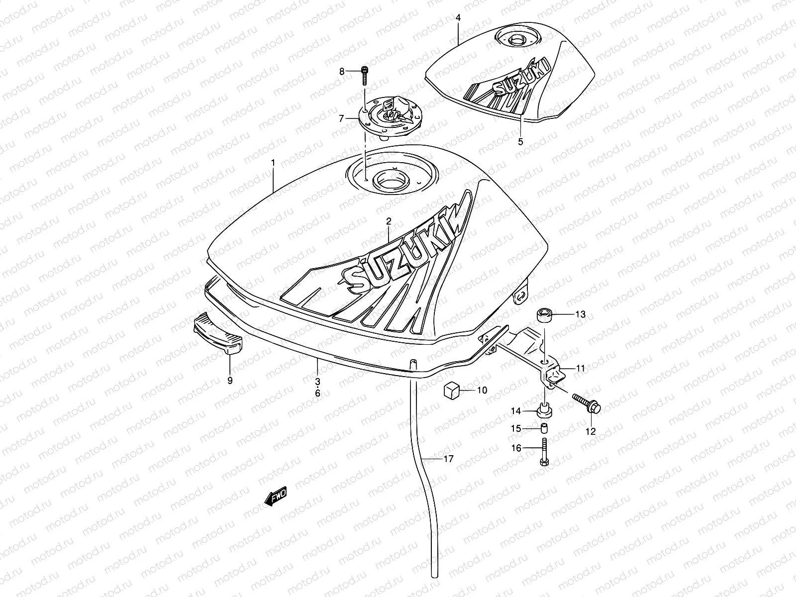 33B - FUEL TANK (MODEL N/P)