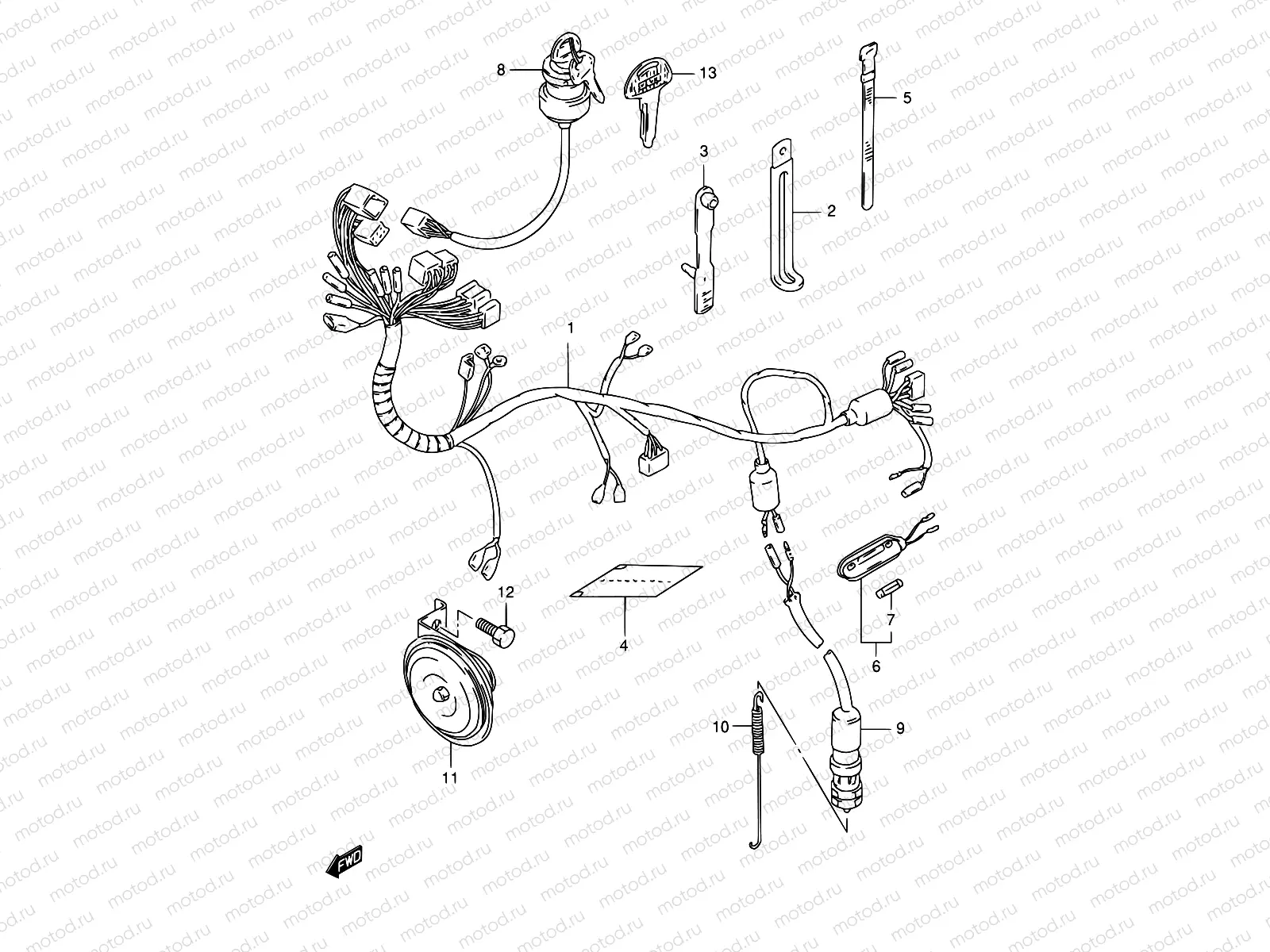 33B - WIRING HARNESS (MODEL R P31)