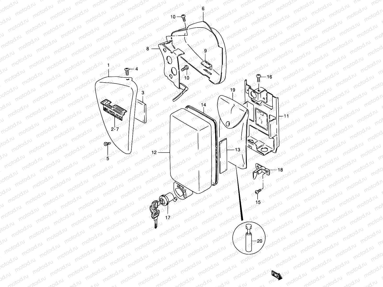 33C - FRAME COVER (MODEL K2/K3)
