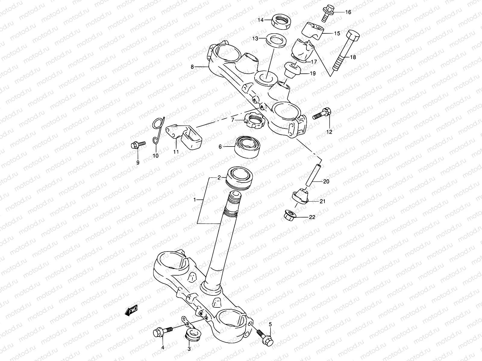 33C - STEERING STEM (MODEL T)