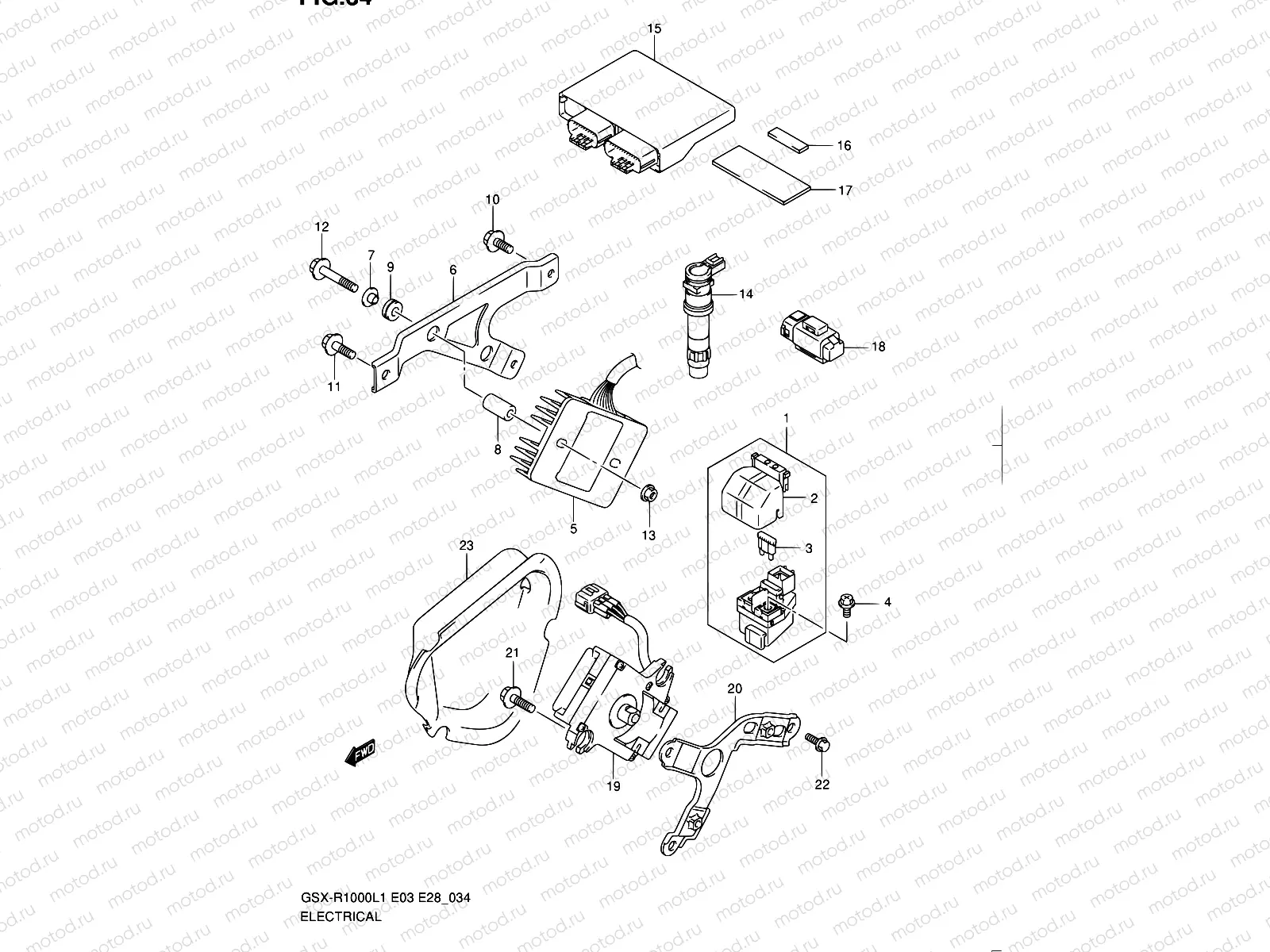 34 - ELECTRICAL (GSX-R1000L1 E03)