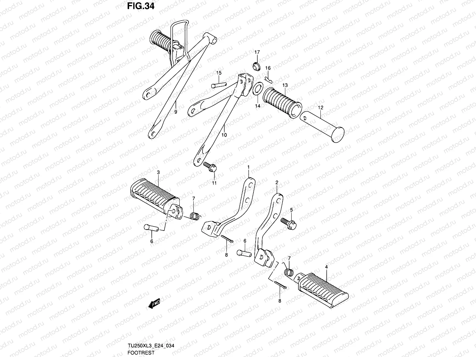 34 - FOOTREST
