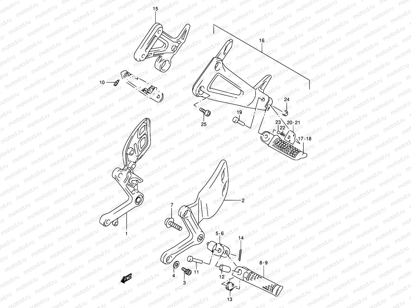 34 - FOOTREST