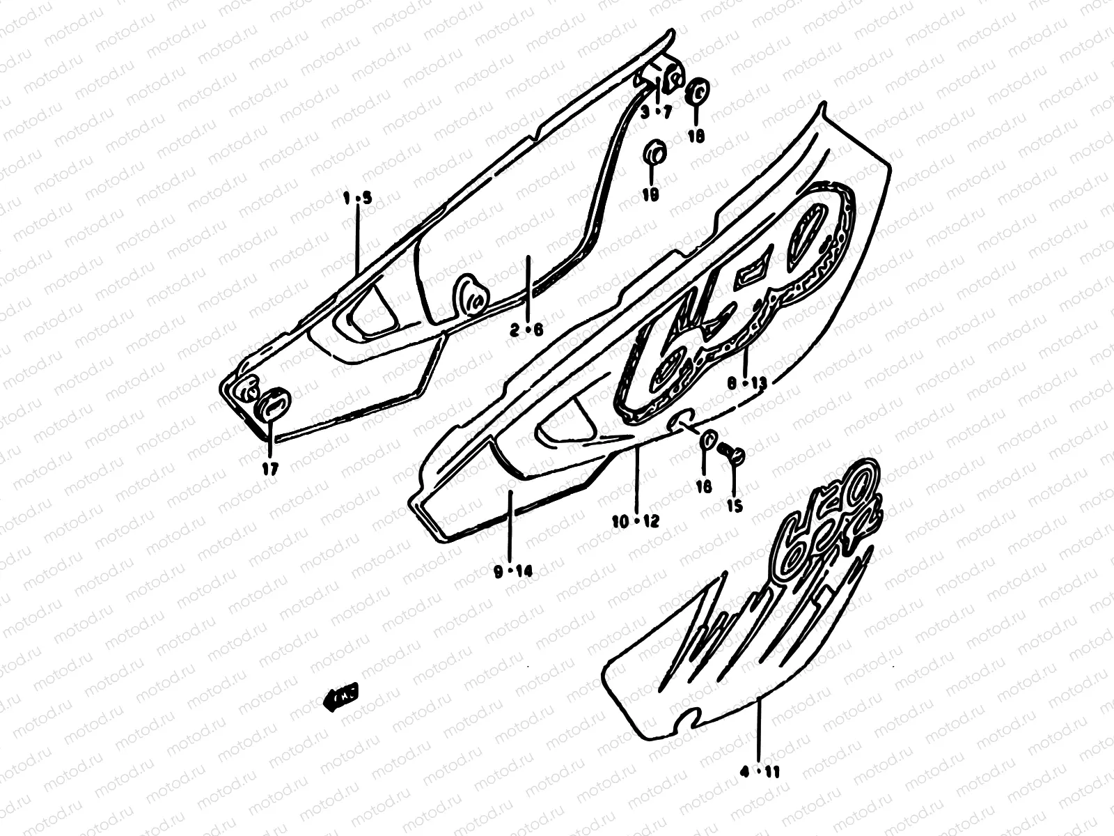34 - FRAME COVER (MODEL N/P)