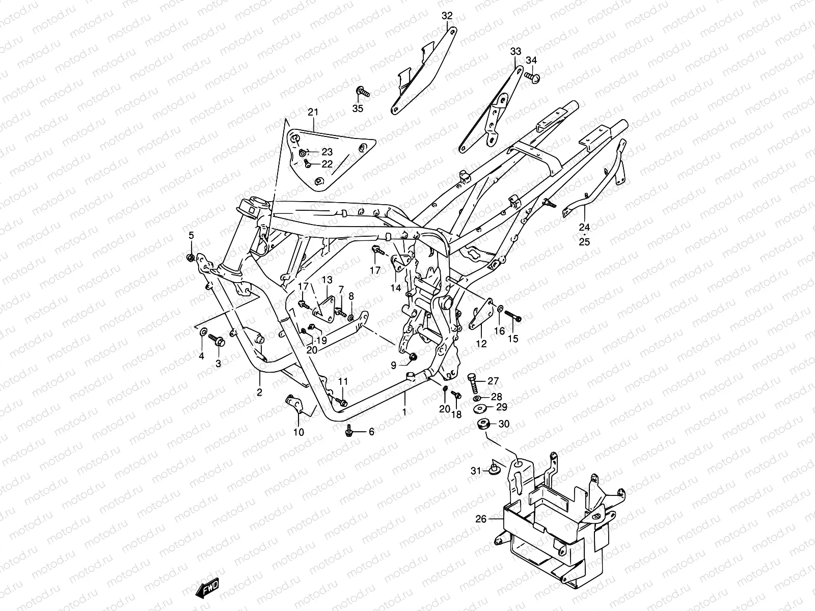 34 - FRAME (MODEL L/M/N/P)