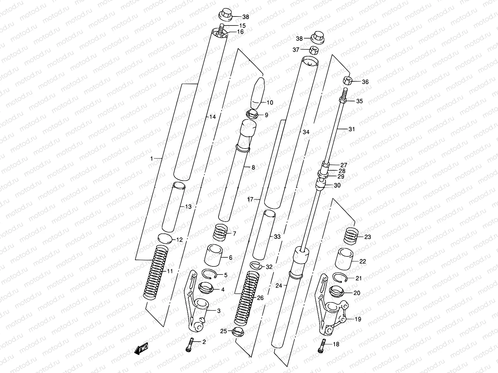 34 - FRONT DAMPER