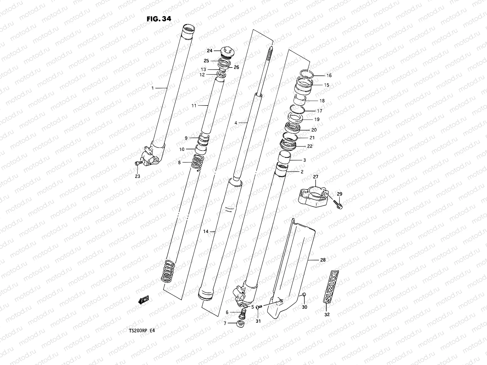 34 - FRONT DAMPER