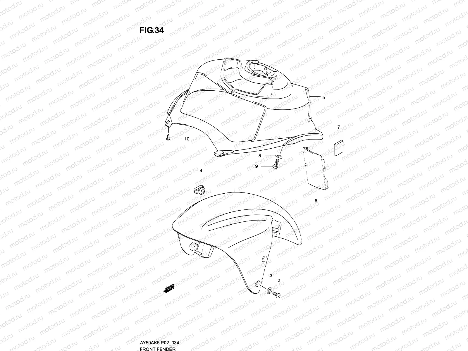 34 - FRONT FENDER