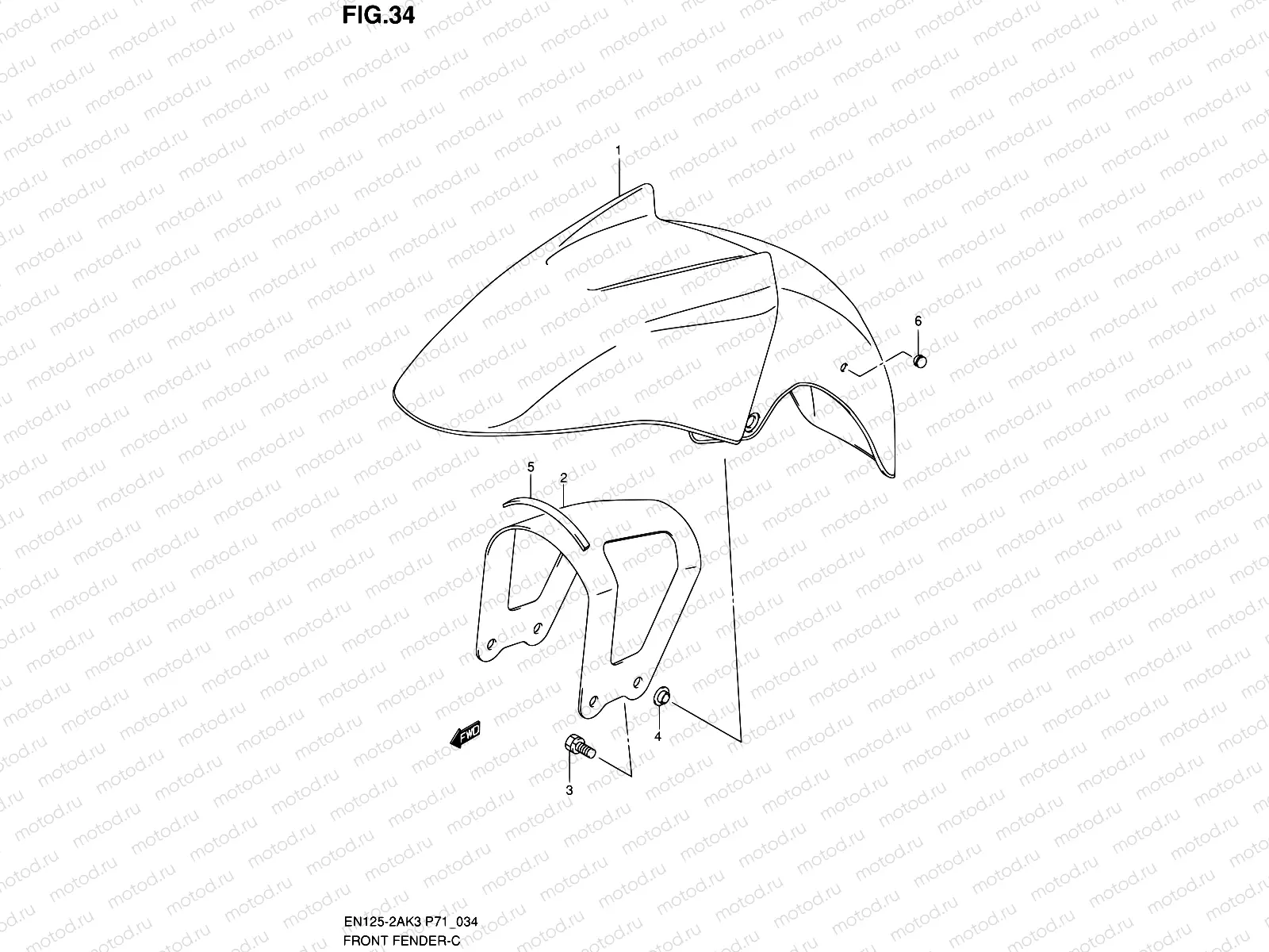 34 - FRONT FENDER