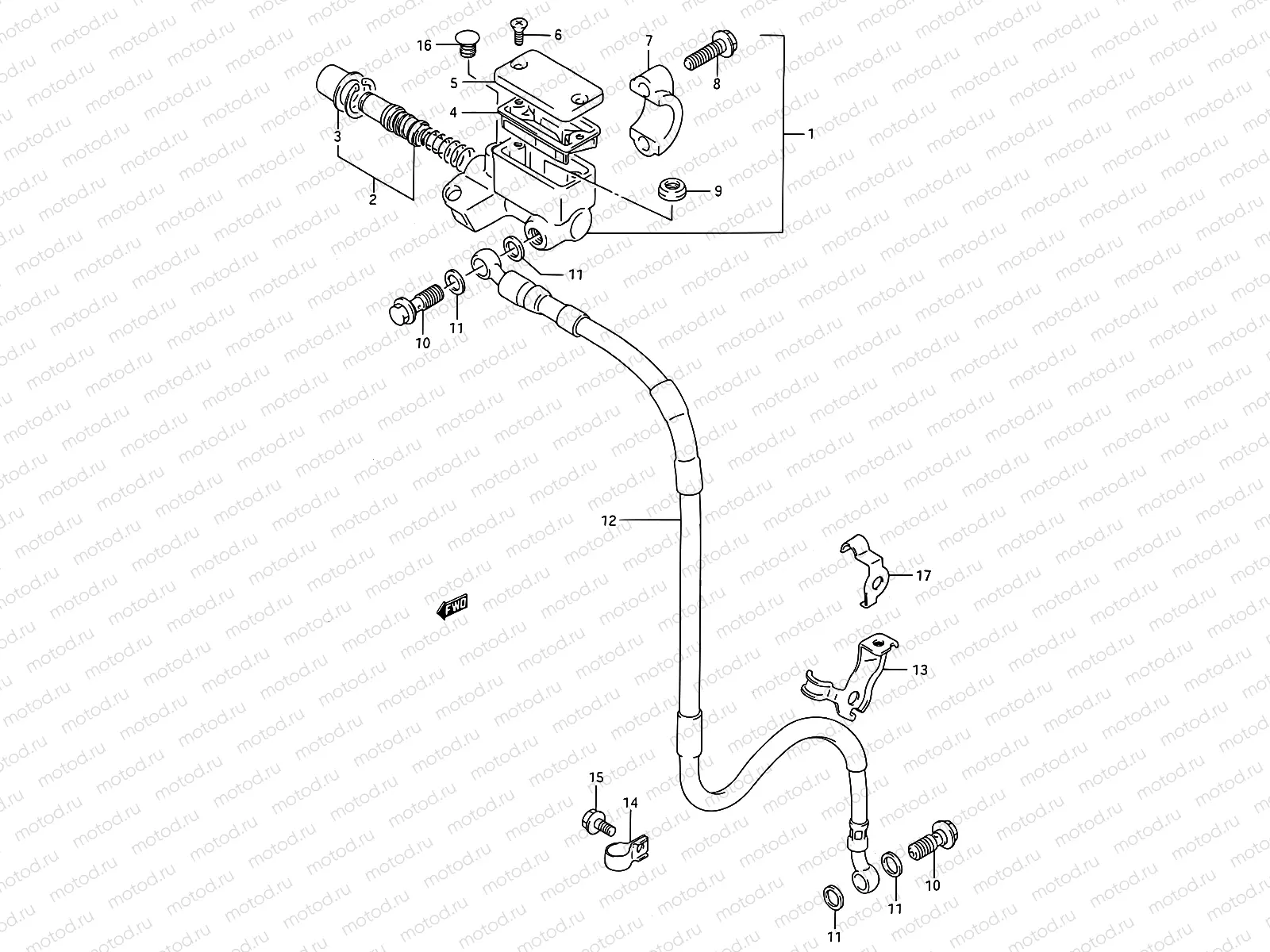 34 - FRONT MASTER CYLINDER