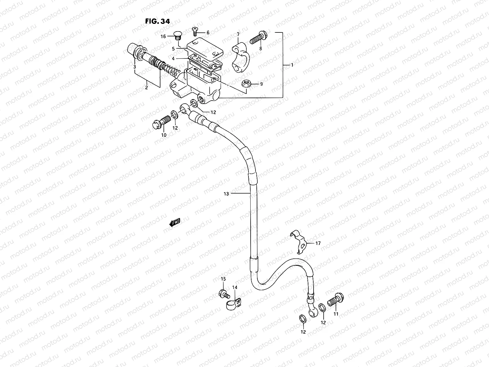 34 - FRONT MASTER CYLINDER