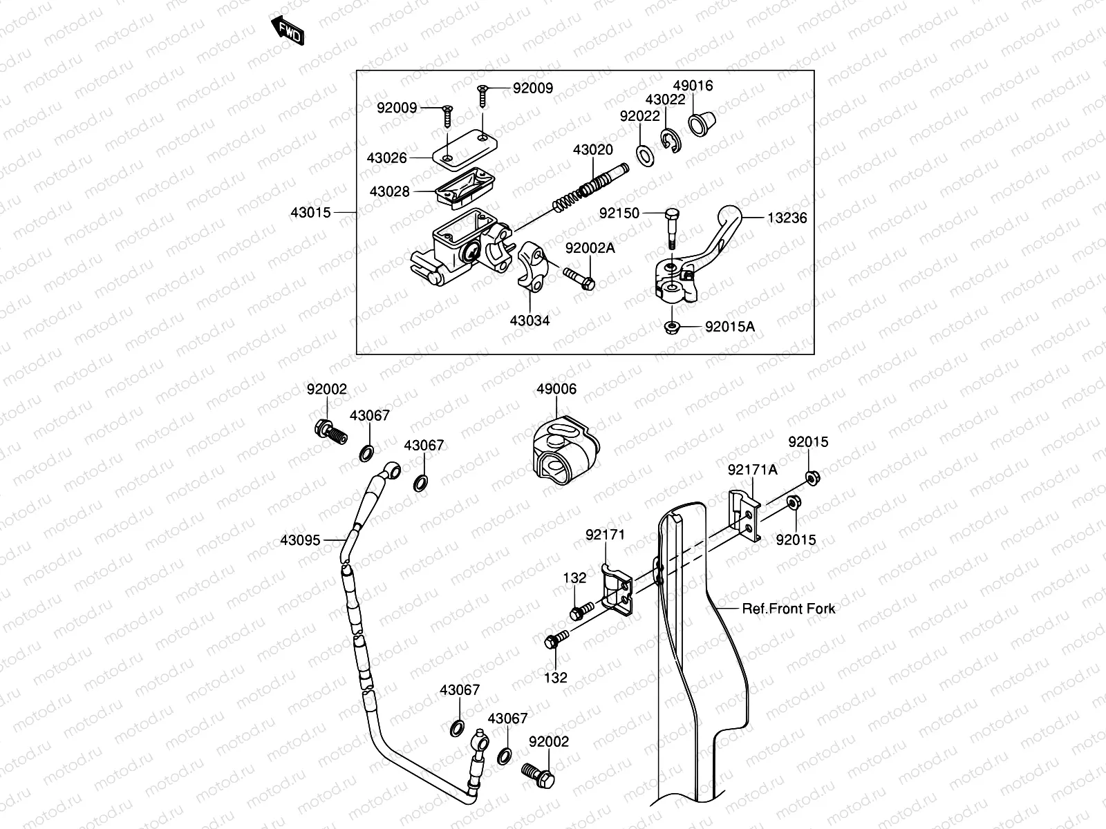 34 - FRONT MASTER CYLINDER