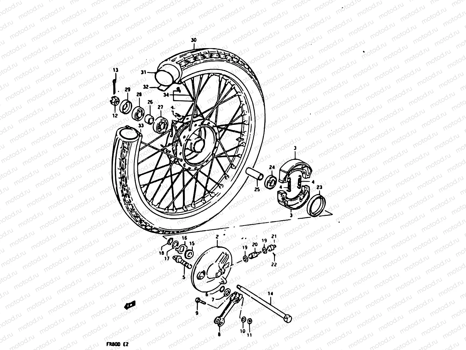 34 - FRONT WHEEL
