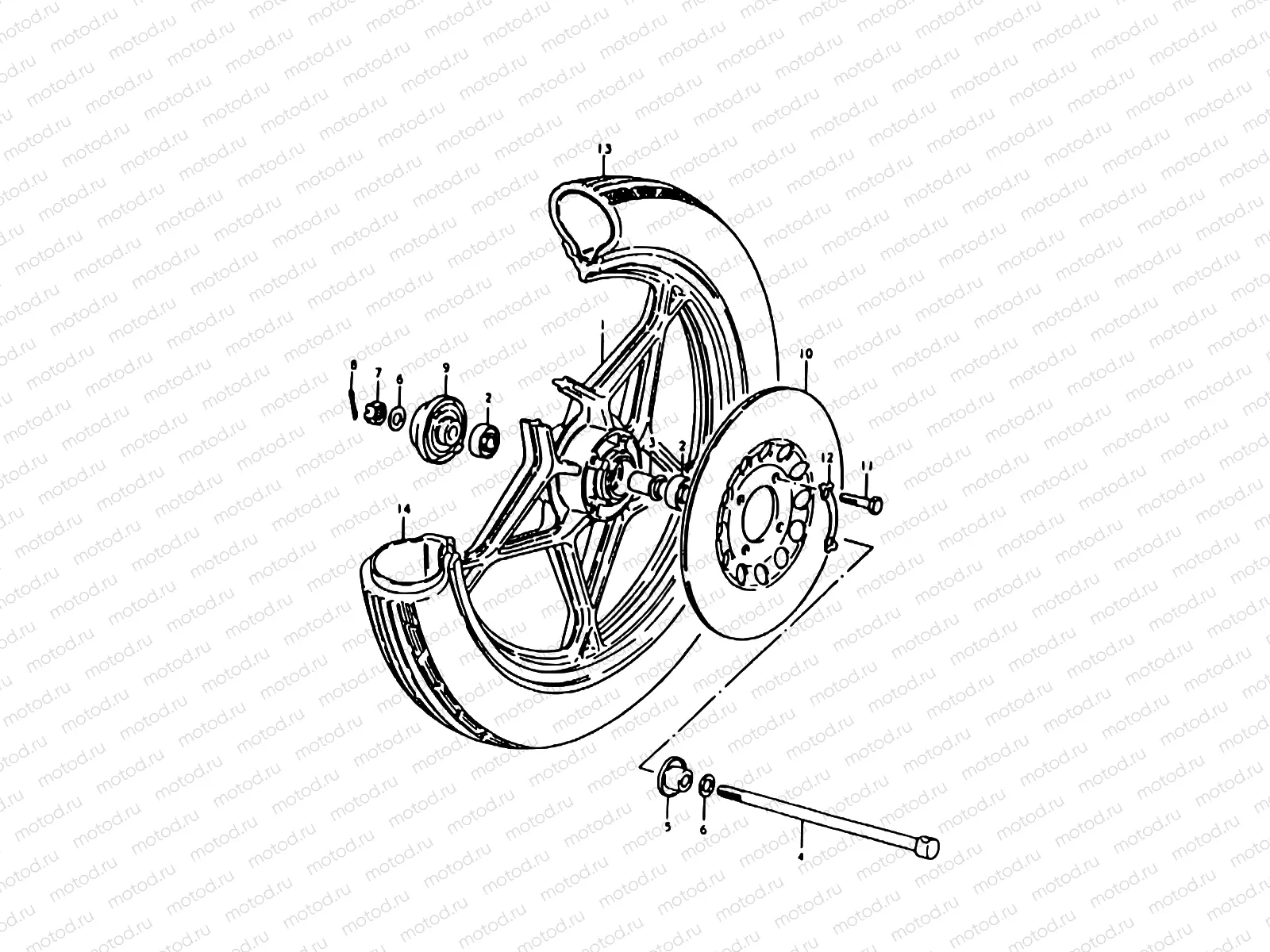 34 - FRONT WHEEL