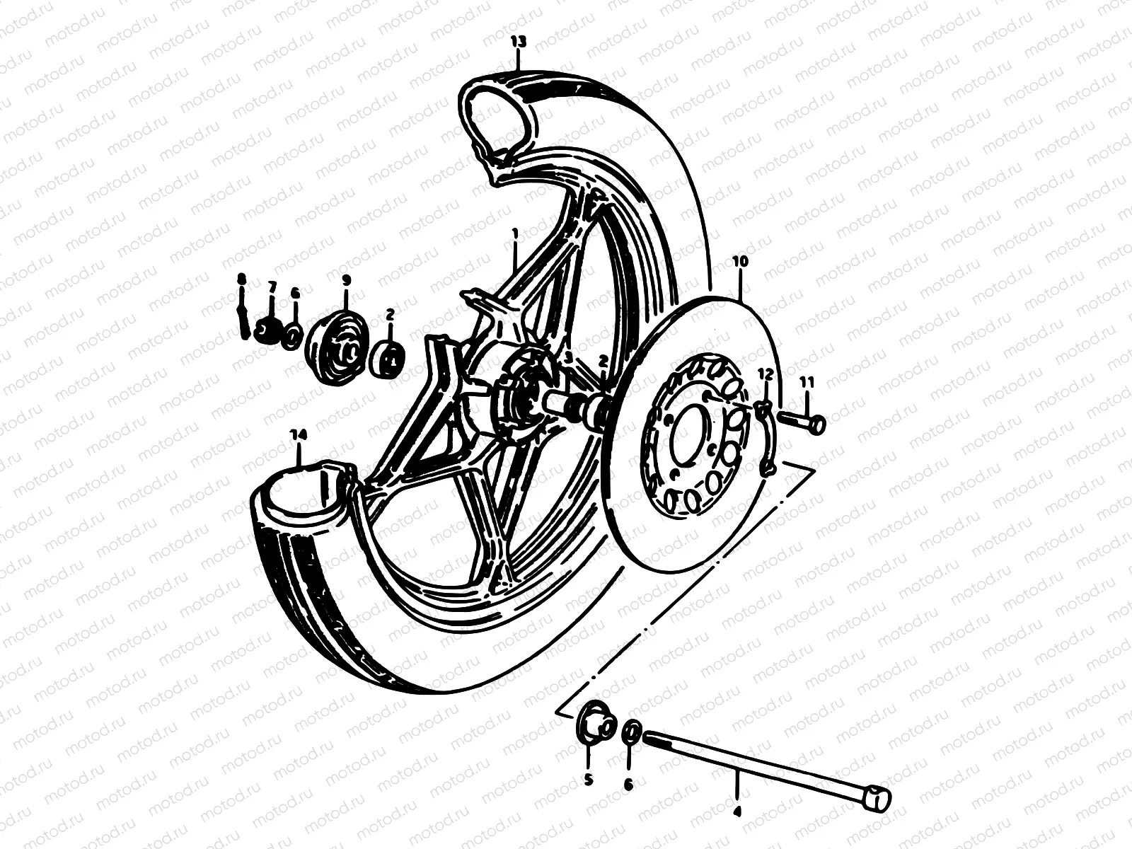 34 - FRONT WHEEL
