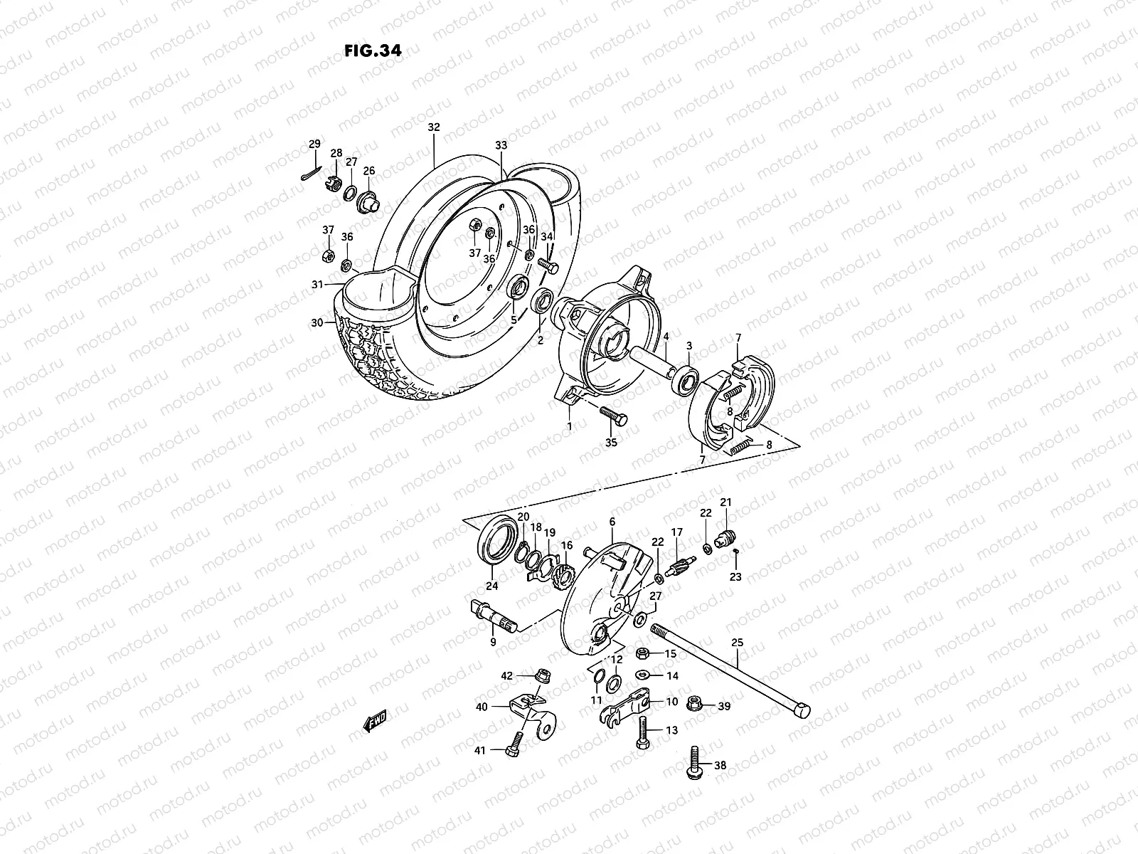 34 - FRONT WHEEL