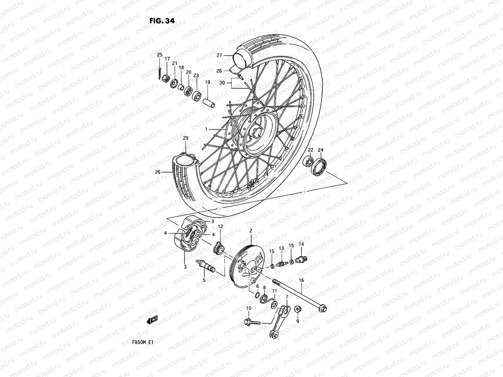 34 - FRONT WHEEL