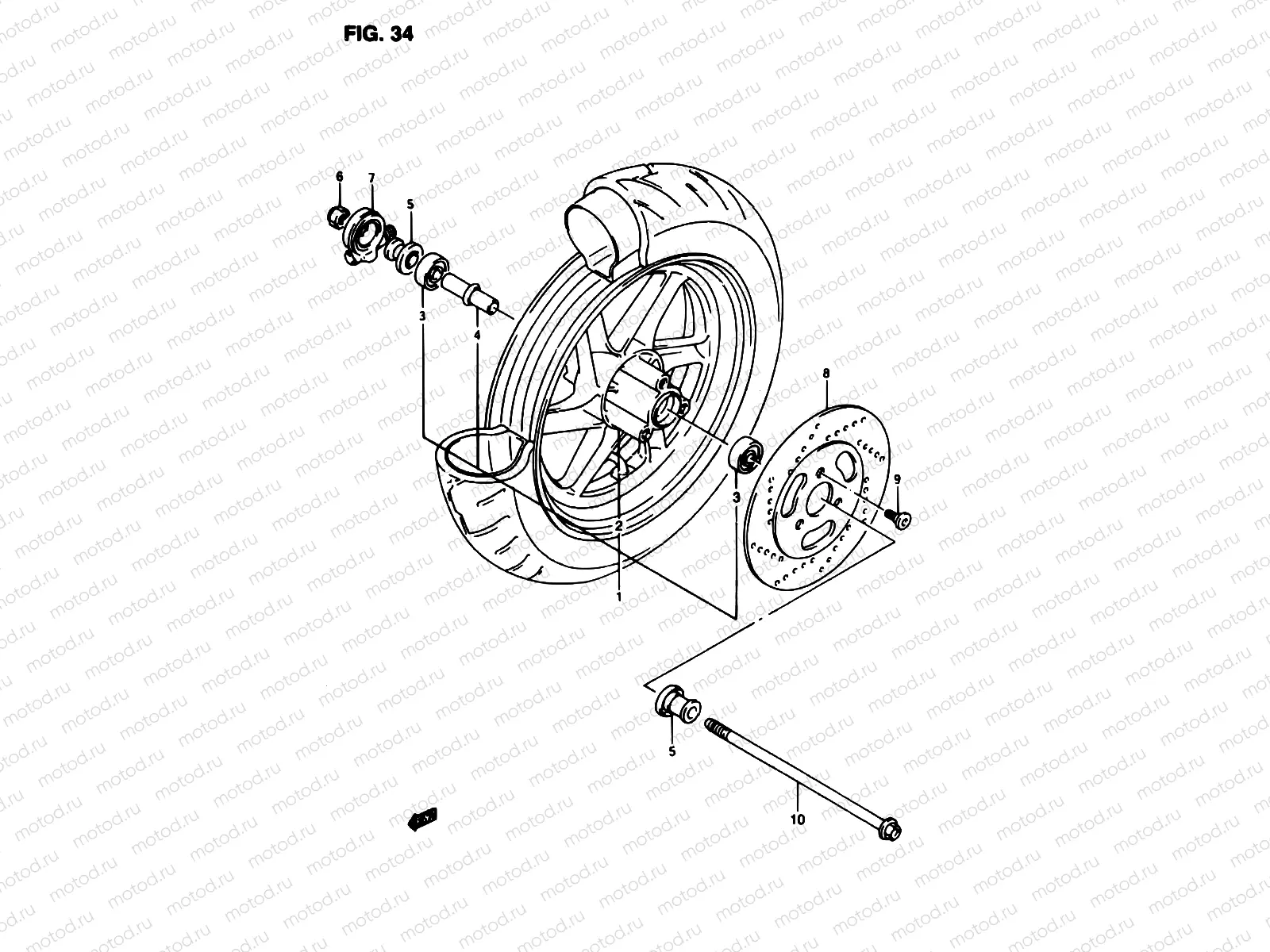 34 - FRONT WHEEL