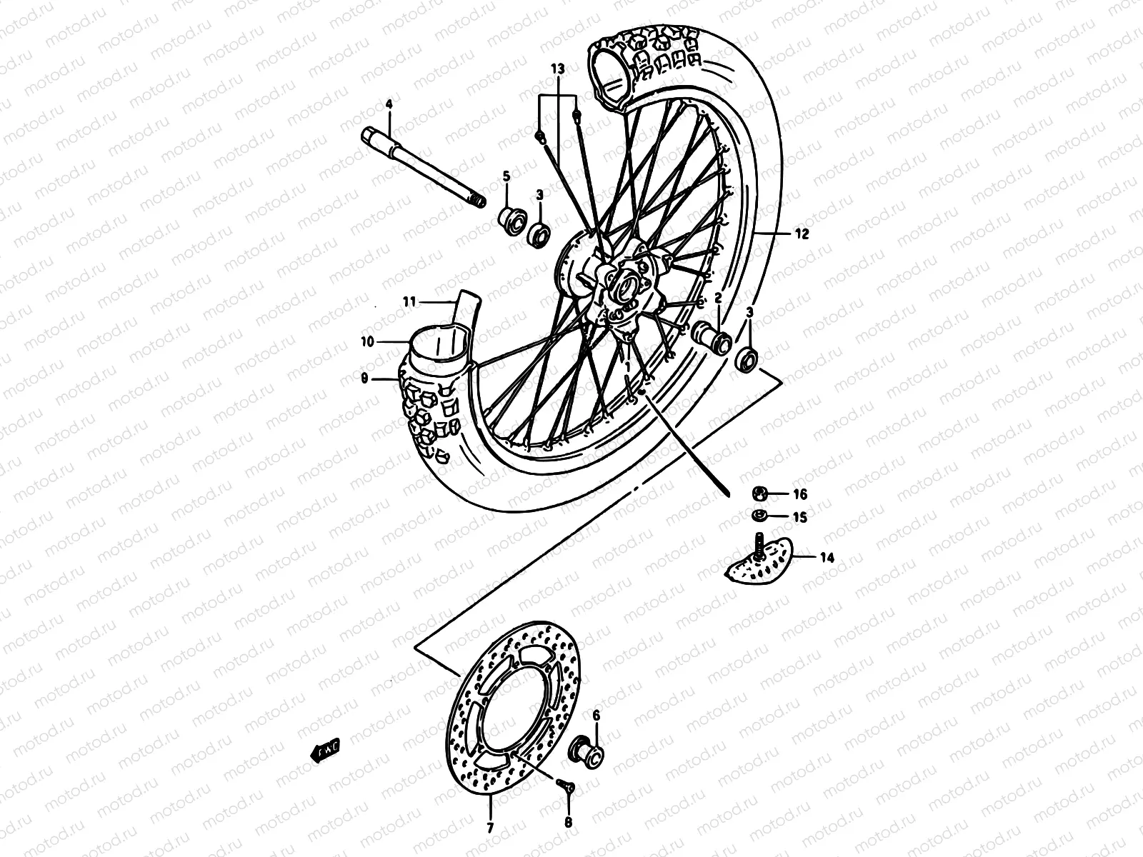 34 - FRONT WHEEL