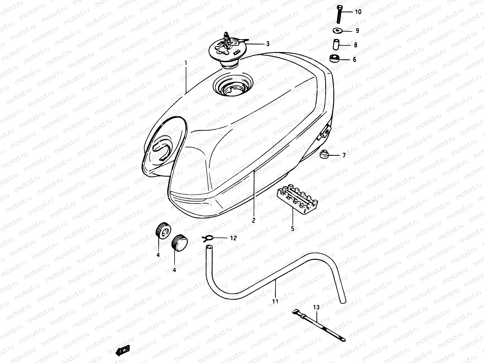 34 - FUEL TANK (GSX750EFF)