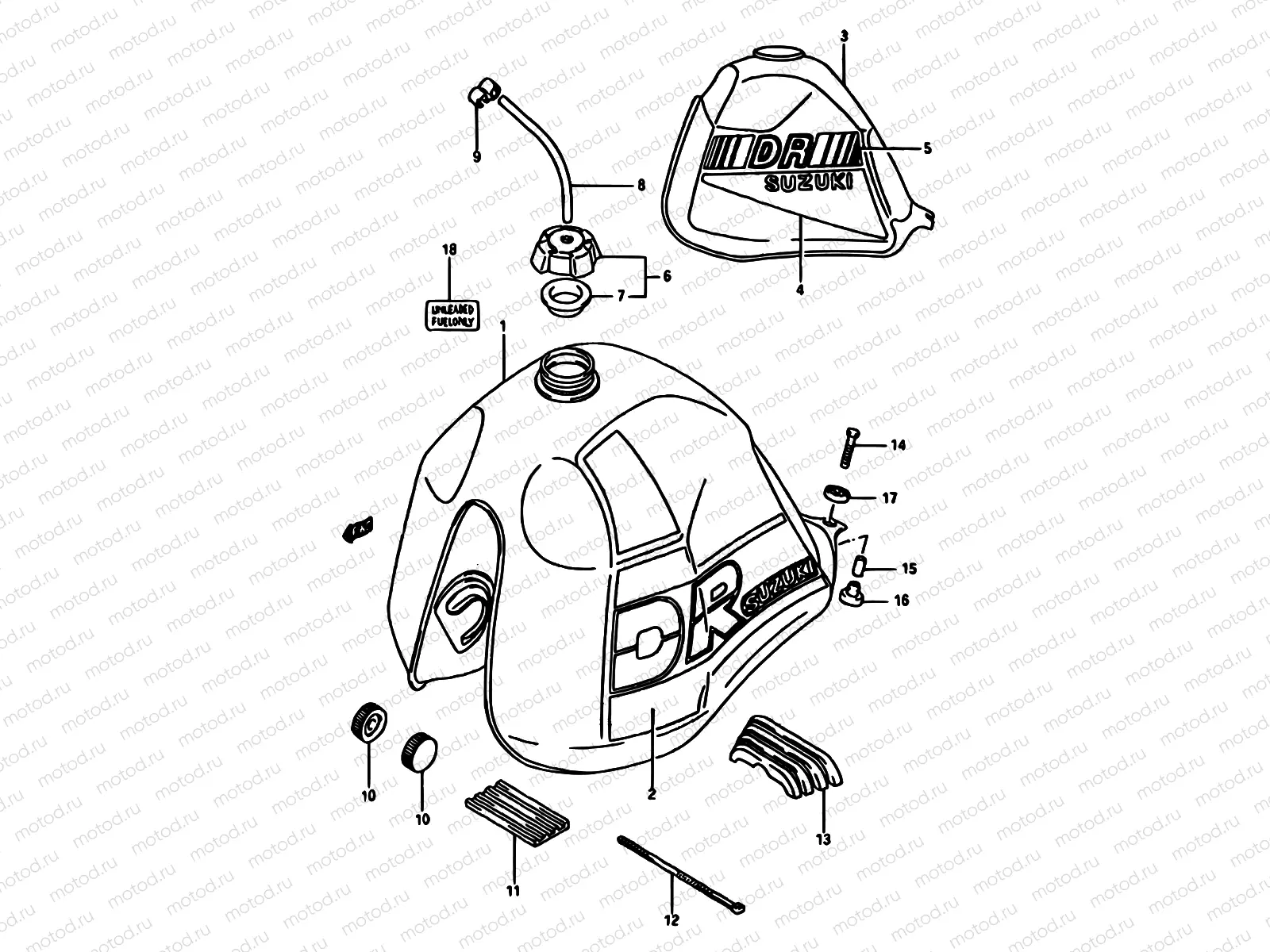 34 - FUEL TANK (MODEL H/J)